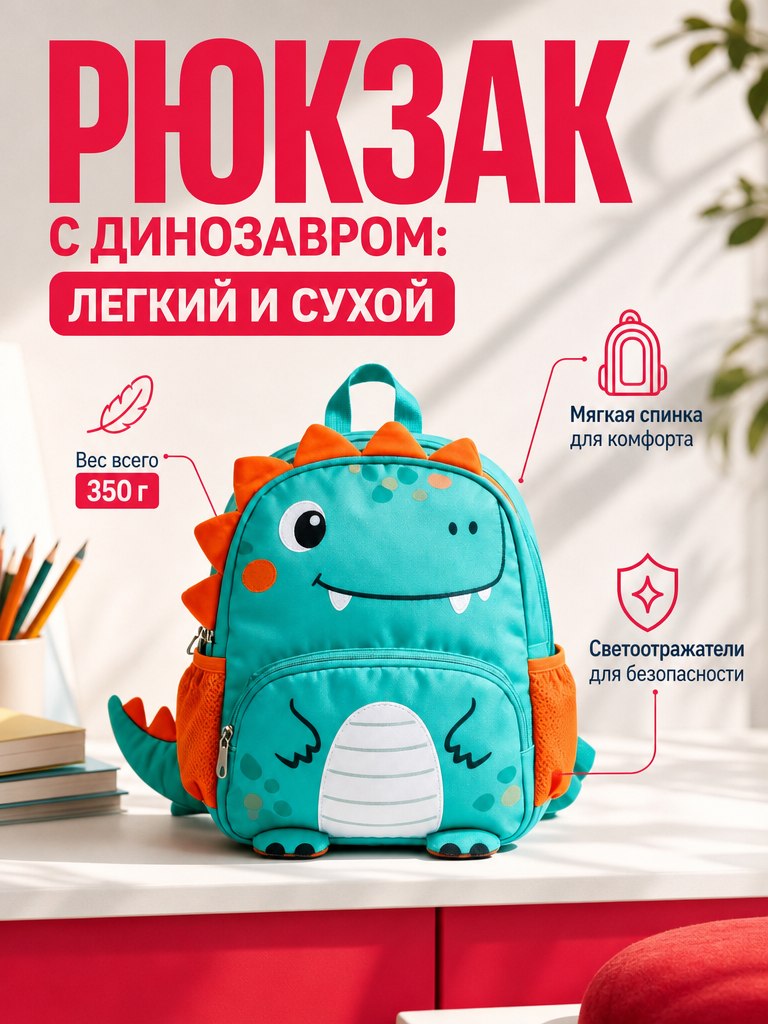 Детский рюкзак — Весёлый яркий