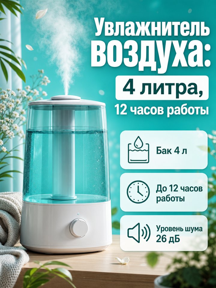 Увлажнитель — Бирюзовый фреш