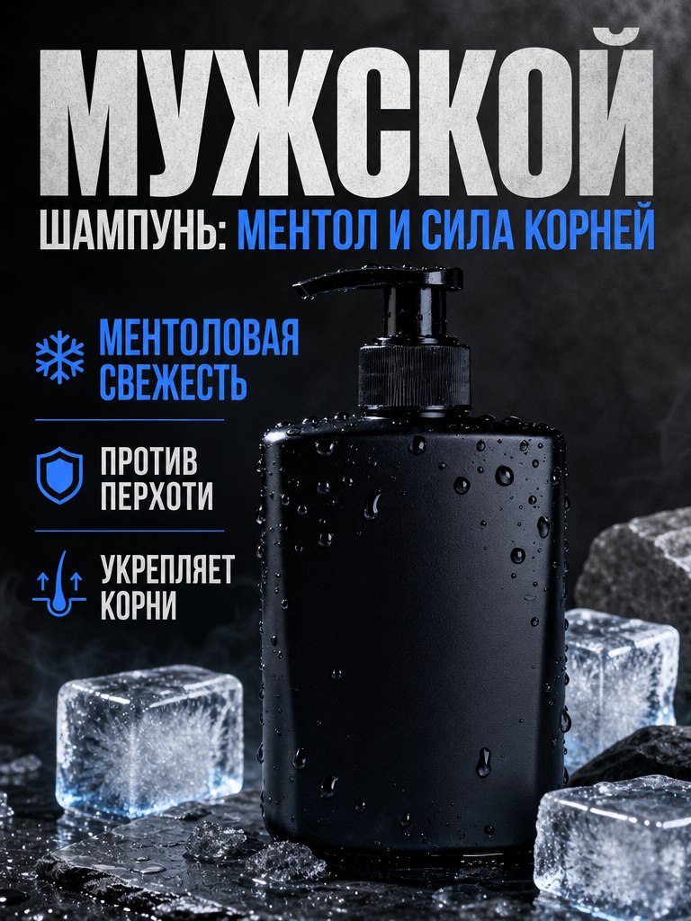Мужской шампунь — Свежий контраст